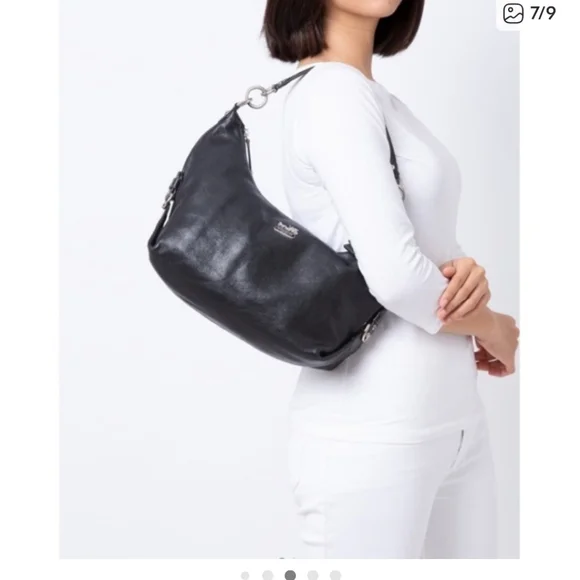 Coach Madison Hailey Leather Hobo Bag - Picture 3 of 16